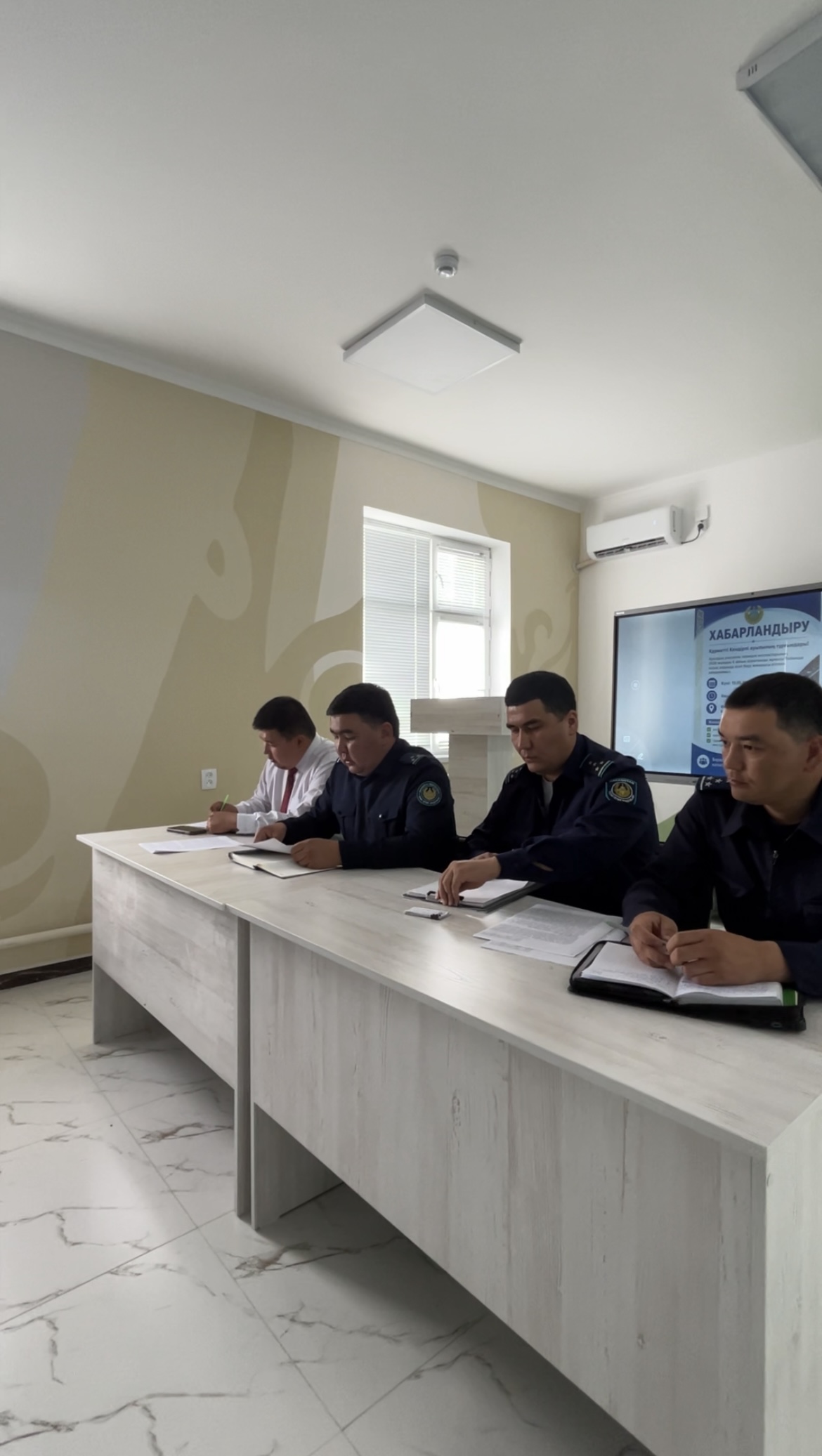 Заң мен тәртіп: Кендірлі ауылы тұрғындарымен кездесу өтті