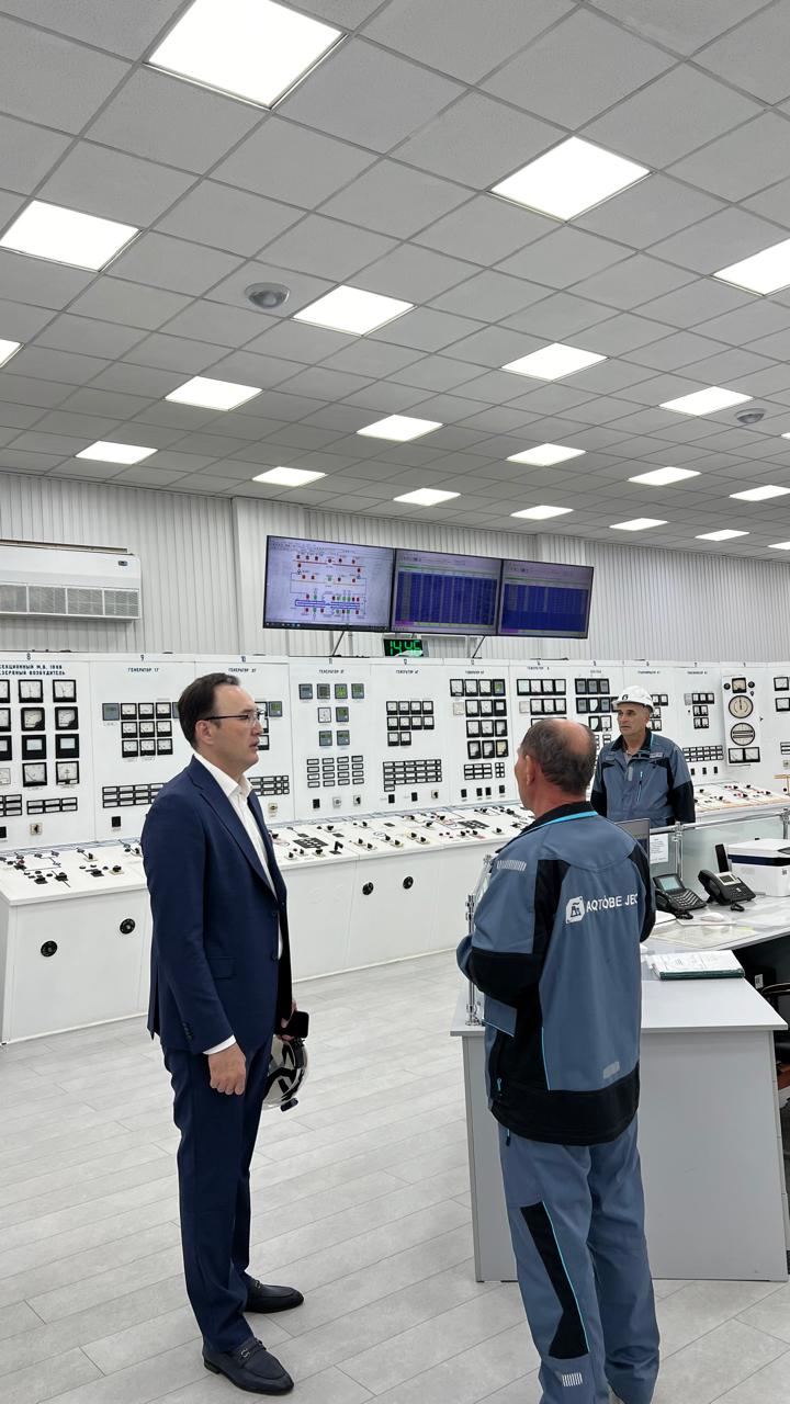 14 мая Председатель Правления посетил объект АО «Актобе ТЭЦ» и ознакомился с ходом ремонтных и модернизационных работ на предприятии.