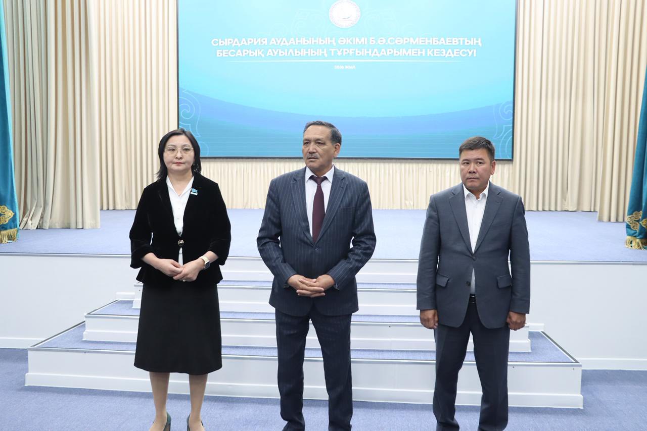 Бесарық, Қоғалыкөл және Шіркейлі ауылдарында аудан әкімінің тұрғындарымен кездесу өтті