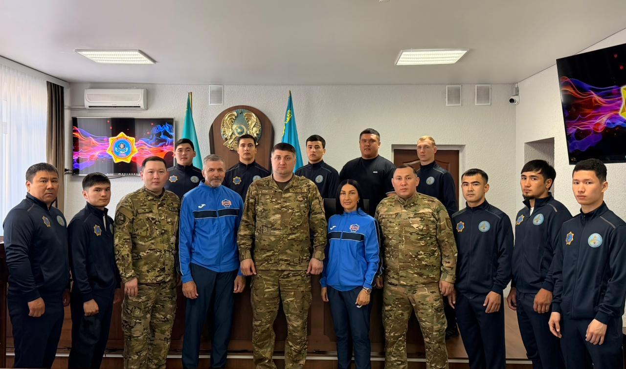 Встреча руководства Департамента со спортсменами сборной команды Костаная по рукопашному бою перед выездом на турнир
