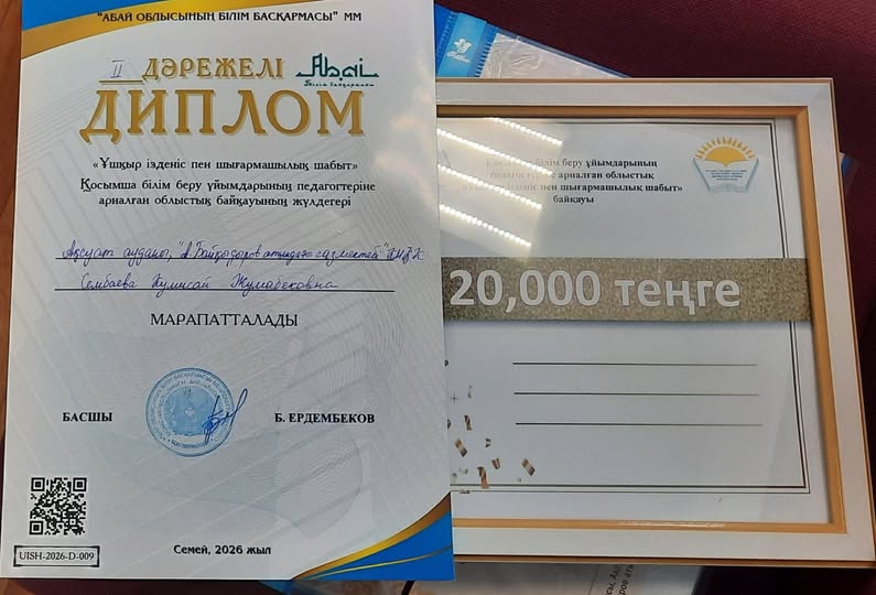 “Ұшқыр ізденіс пен шығармашылық шабыт” облыстық байқауы