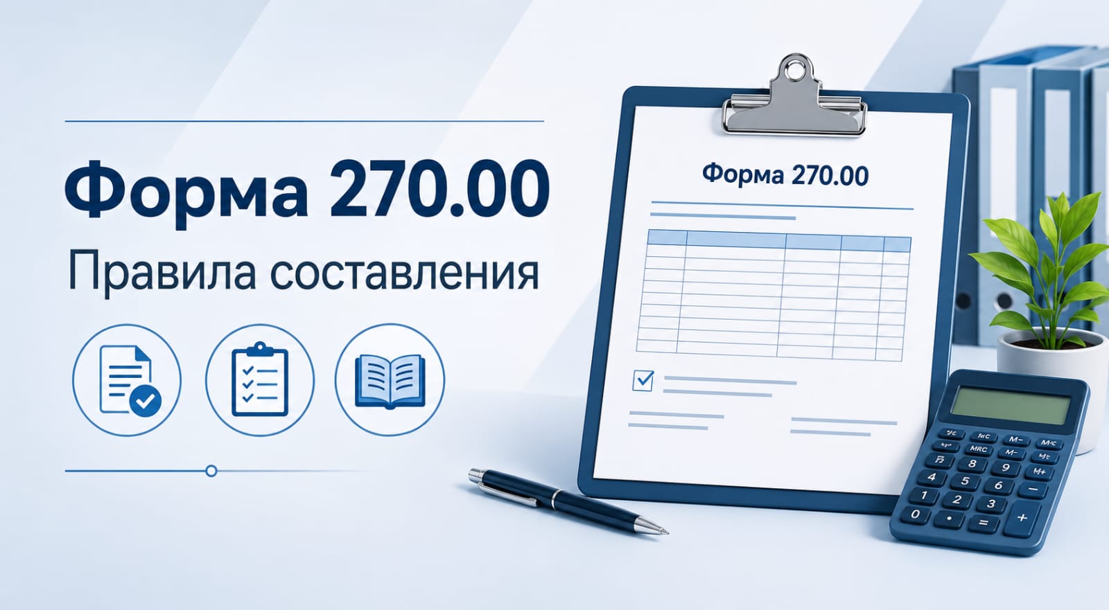 Правила составления формы 270.00
