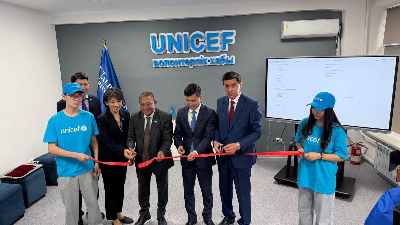 В Акмолинской области открылся региональный молодежный волонтерский хаб UNICEF