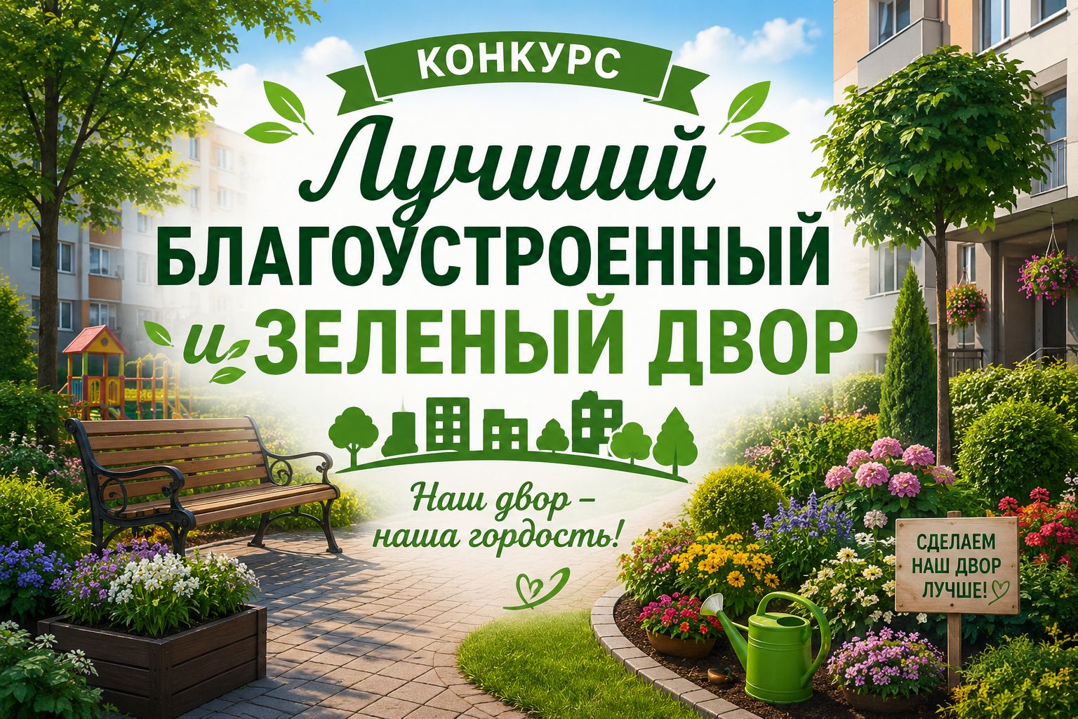 Конкурс  «Лучший благоустроенный и зеленый двор»