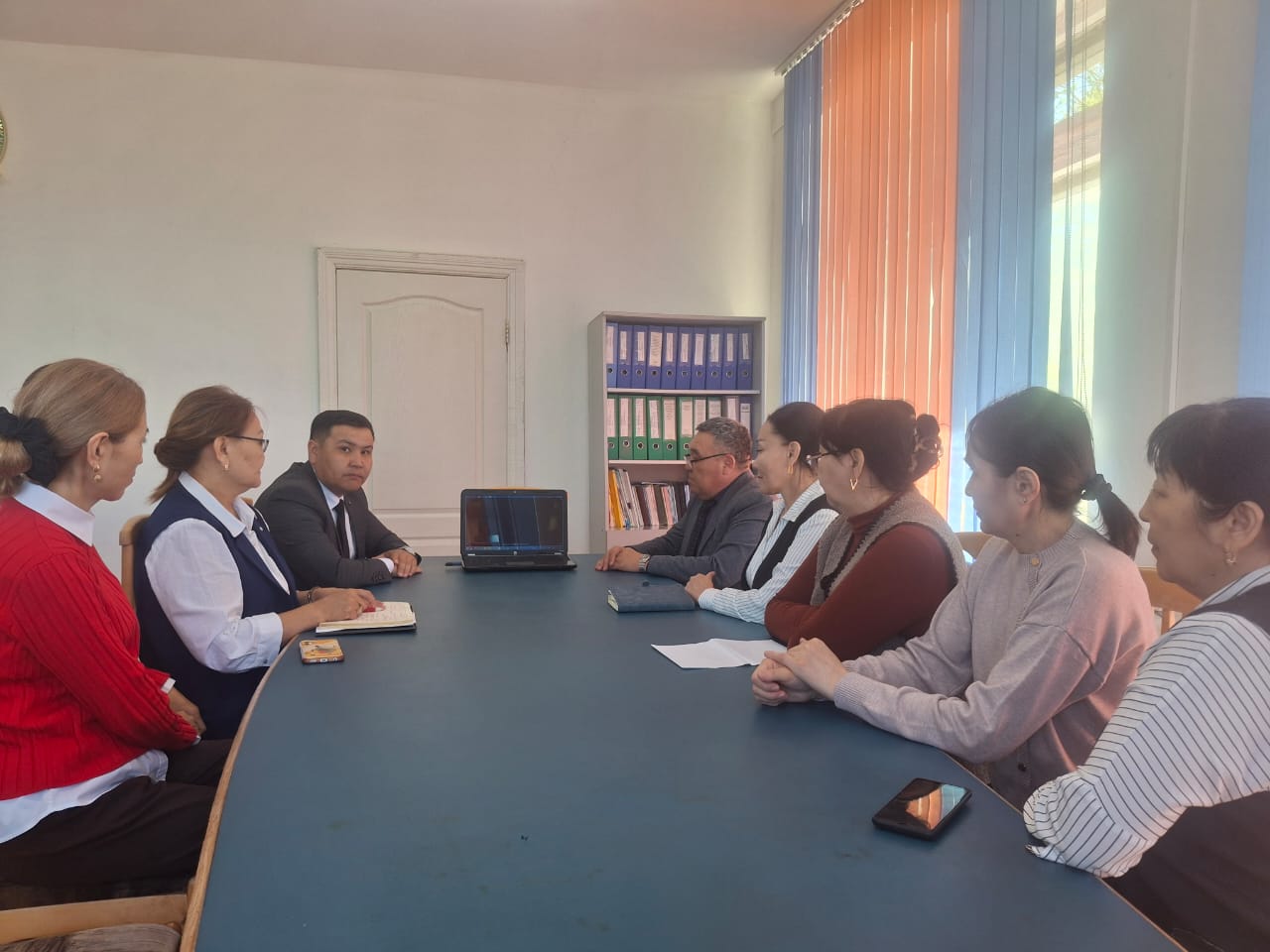 🔰Проведена встреча с сотрудником департамента санитарно-эпидемиологического контроля Актюбинской области А. Аткиевым по вопросам реализации антикоррупционной политики и профилактики коррупции с коллективом Управления санитарно-эпидемиологического контроля Мугалжарского района.