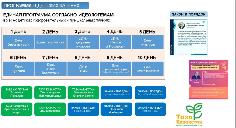 Кызылжарский РОО Палаточные однодневные лагеря 2026 год