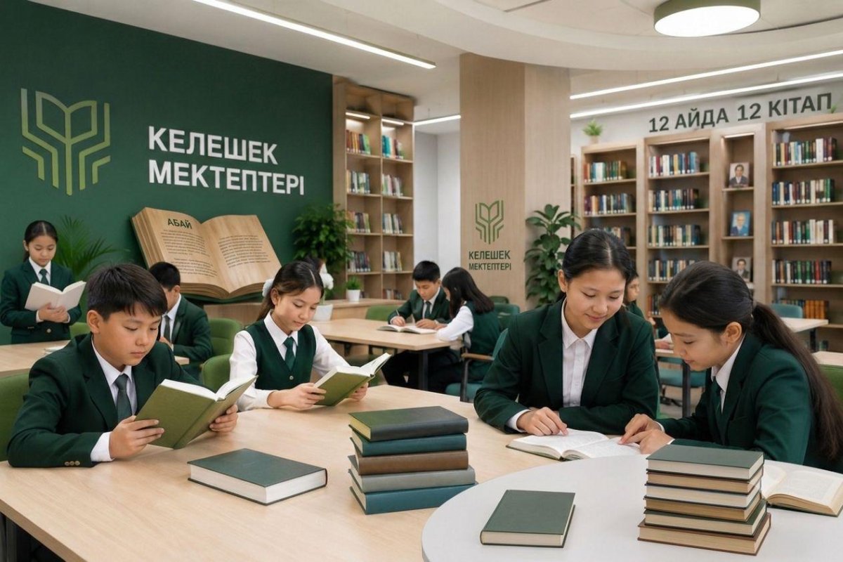 В «Келешек мектептері» стартует проект «12 книг за 12 месяцев»