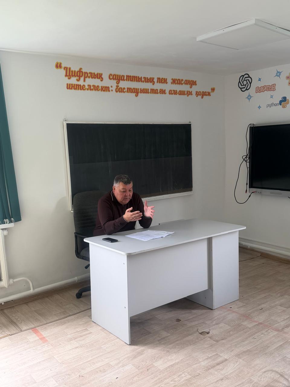 Аудандық мәслихат депутаты Ж.Б.Тыныбеков өз сайлаушыларымен кездесу өткізді