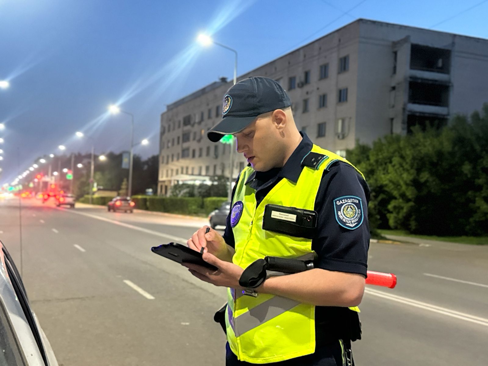 Петропавлда патрульдік полицейлер мас күйде көлік басқарған жүргізушіні ұстады