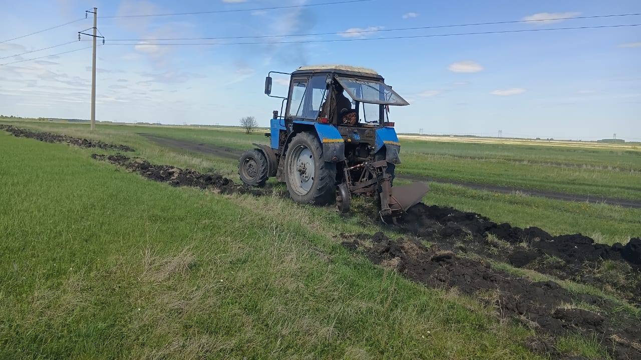 Проведена работа по созданию минерализованных полос вокруг города Мамлютка
