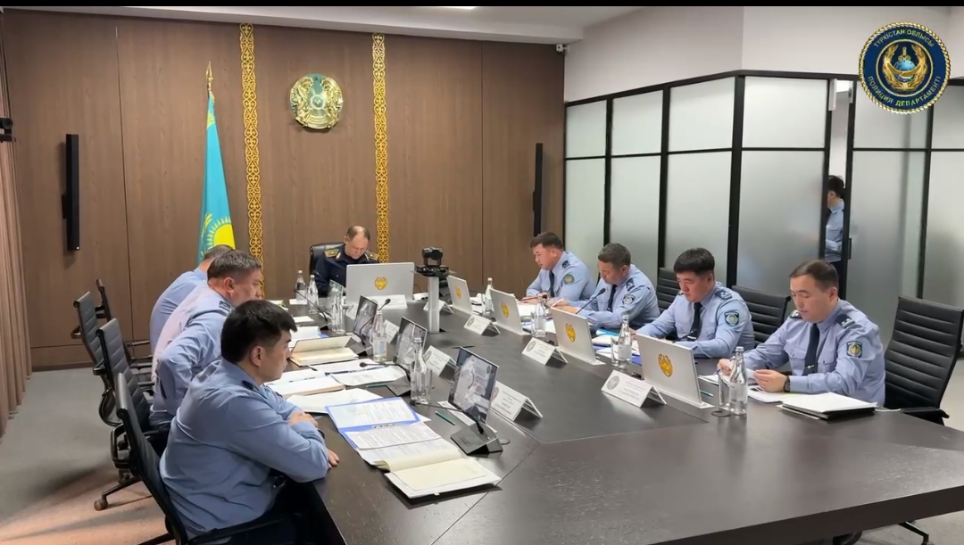 Итоги 5 месяцев: в ДП Туркестанской области прошло оперативное совещание