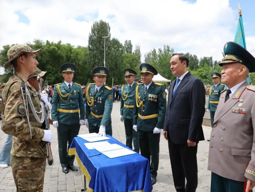 Новобранцы приняли военную присягу в Жамбылской области