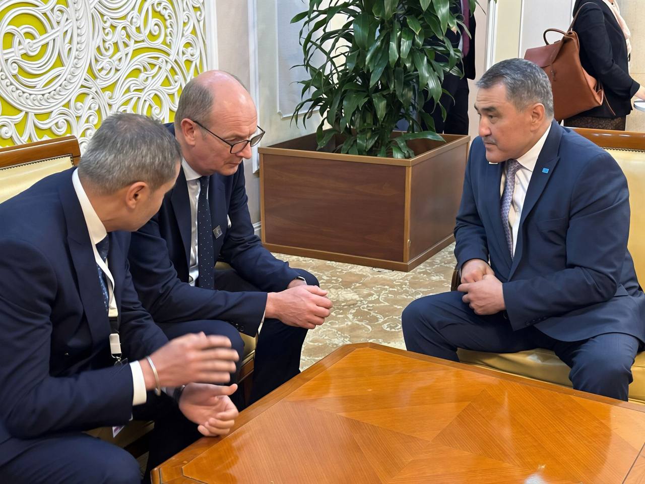 Министр водных ресурсов и ирригации Нуржан Нуржигитов обсудил вопросы сотрудничества с Вице-президентом ЕБРР