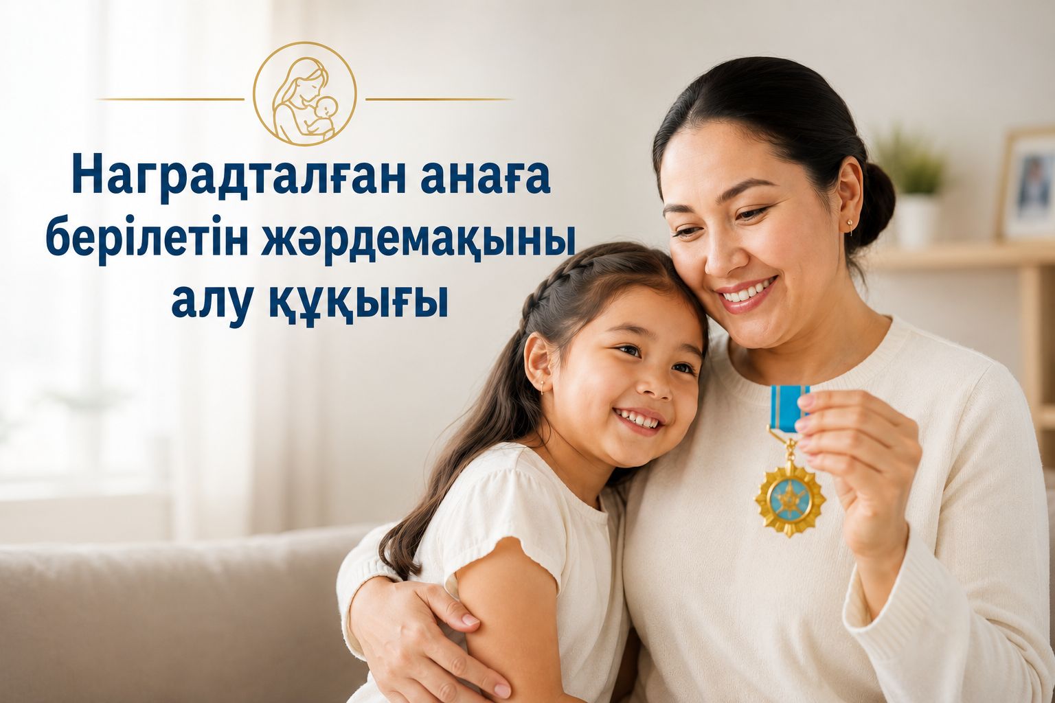 Наградталған анаға берілетін жәрдемақыны алу құқығы