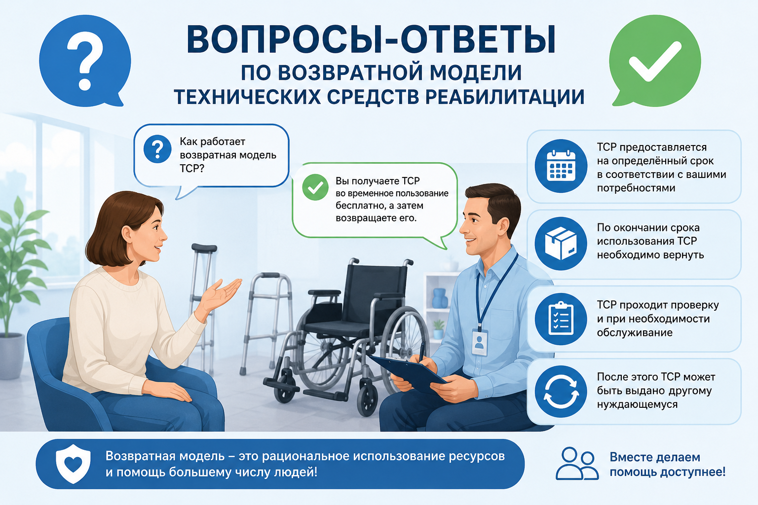 Вопросы-ответы по возвратной модели технических средств реабилитации