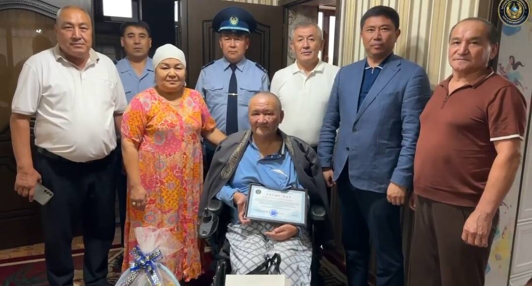 Ветерану ОВД выразили почтение в Туркестанской области&nbsp;