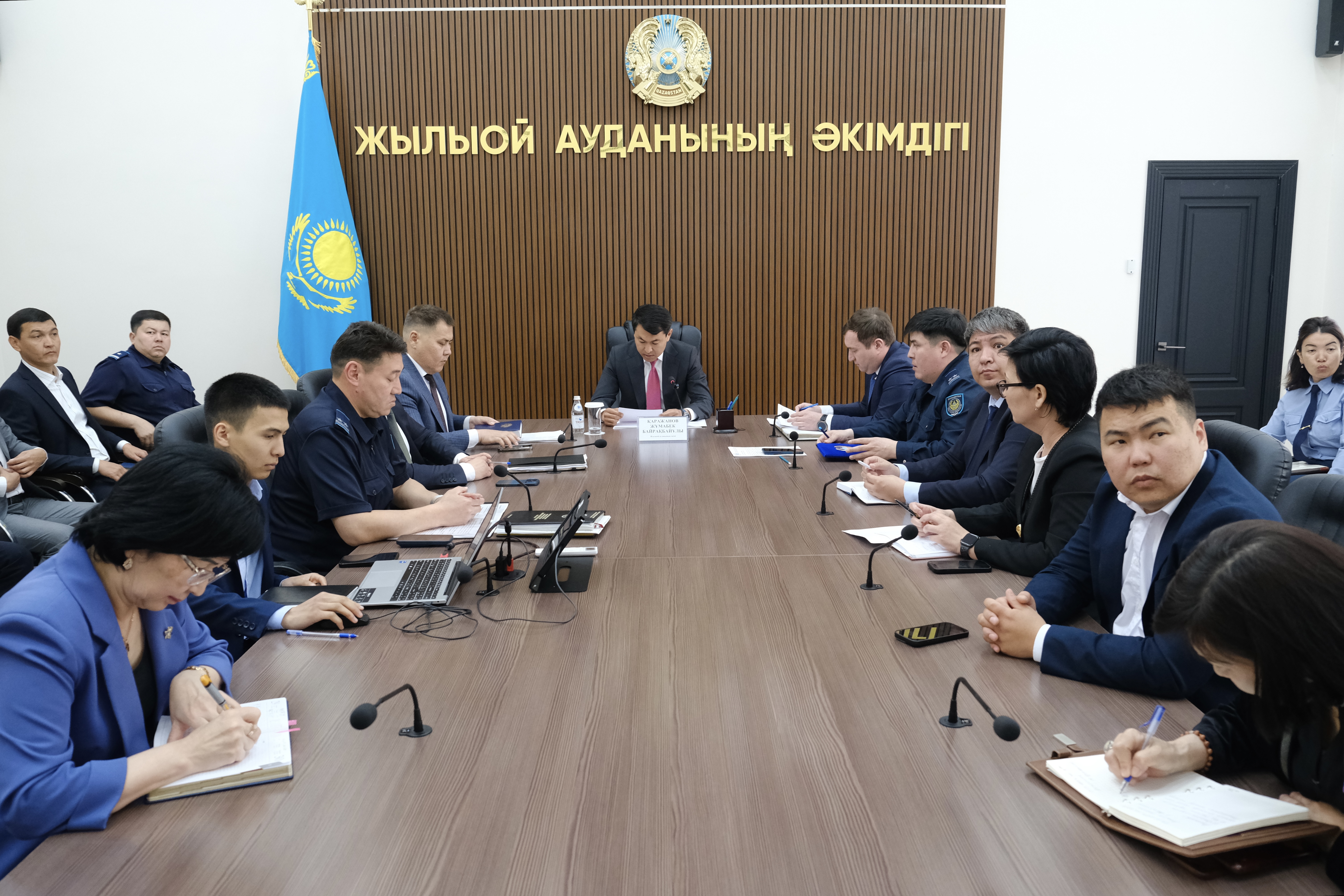 Бүгін аудан әкімі Ж.Қаражановтың төрағалығымен жиын өтті