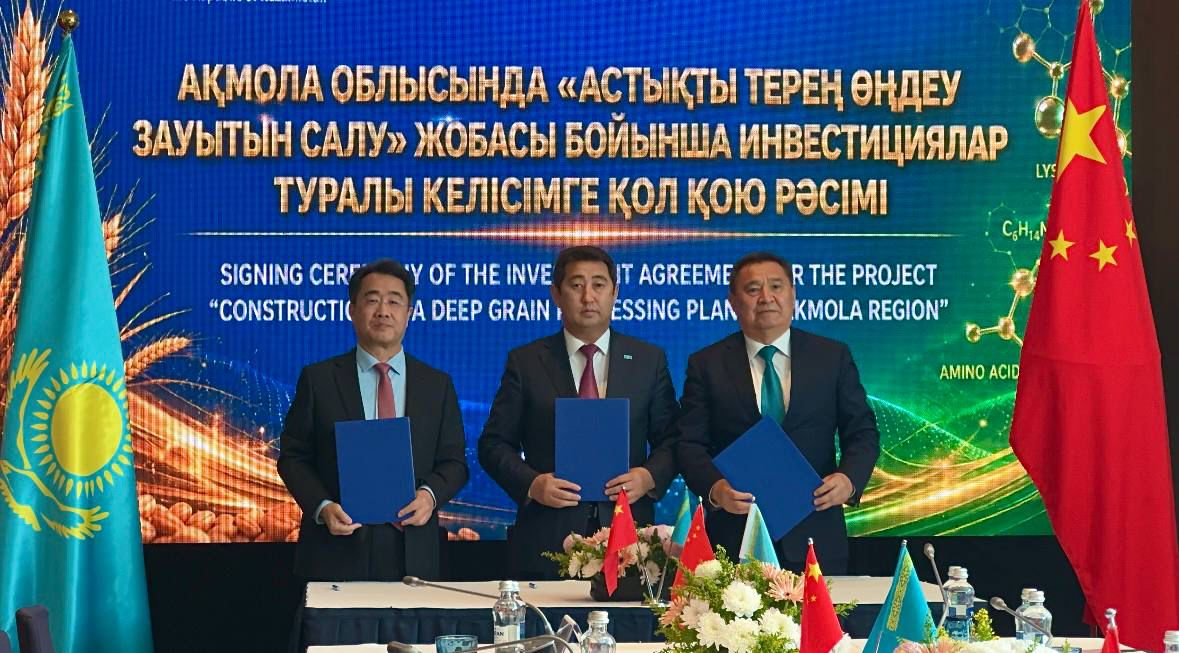 Ақмола облысында астықты терең өңдейтін ірі зауыт салынады