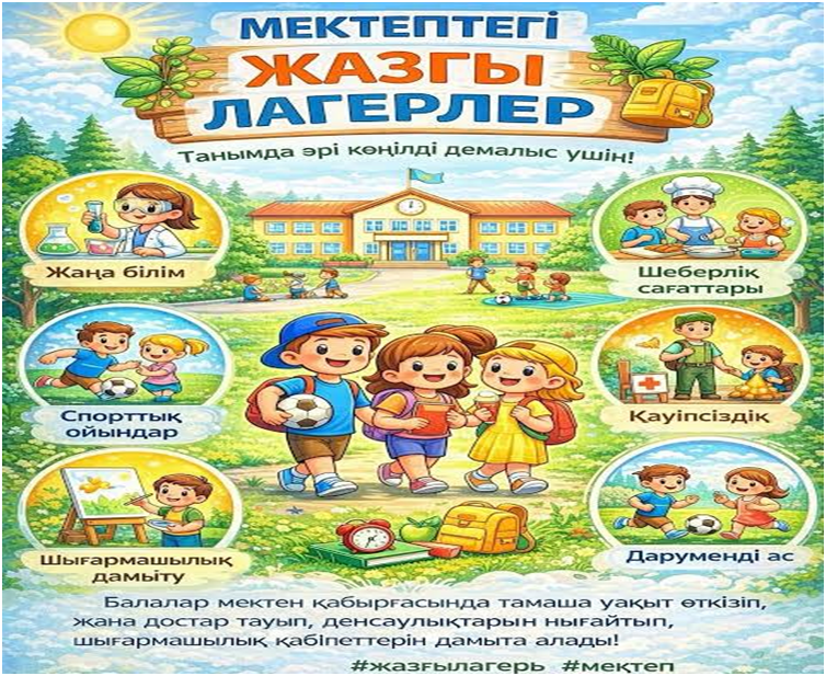 ОҚУШЫЛАРДЫҢ ЖАЗҒЫ ДЕМАЛЫСЫН  ҰЙЫМДАСТЫРУ