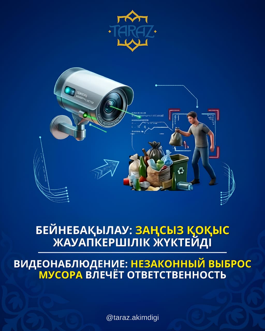 Бейнебақылау: Заңсыз қоқыс жауапкершілік жүктейді