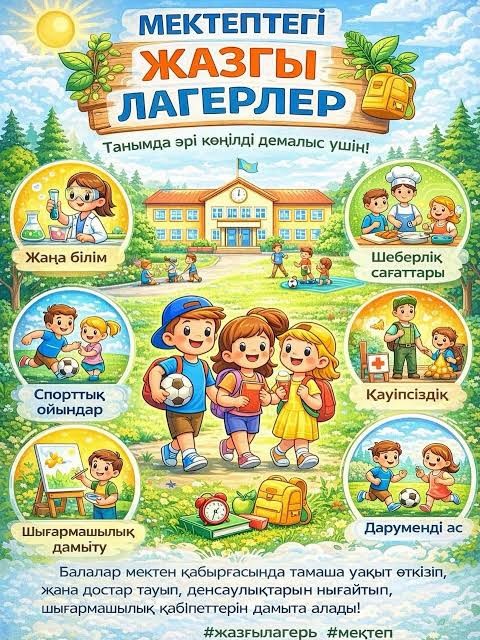 ОҚУШЫЛАРДЫҢ ЖАЗҒЫ ДЕМАЛЫСЫН  ҰЙЫМДАСТЫРУ