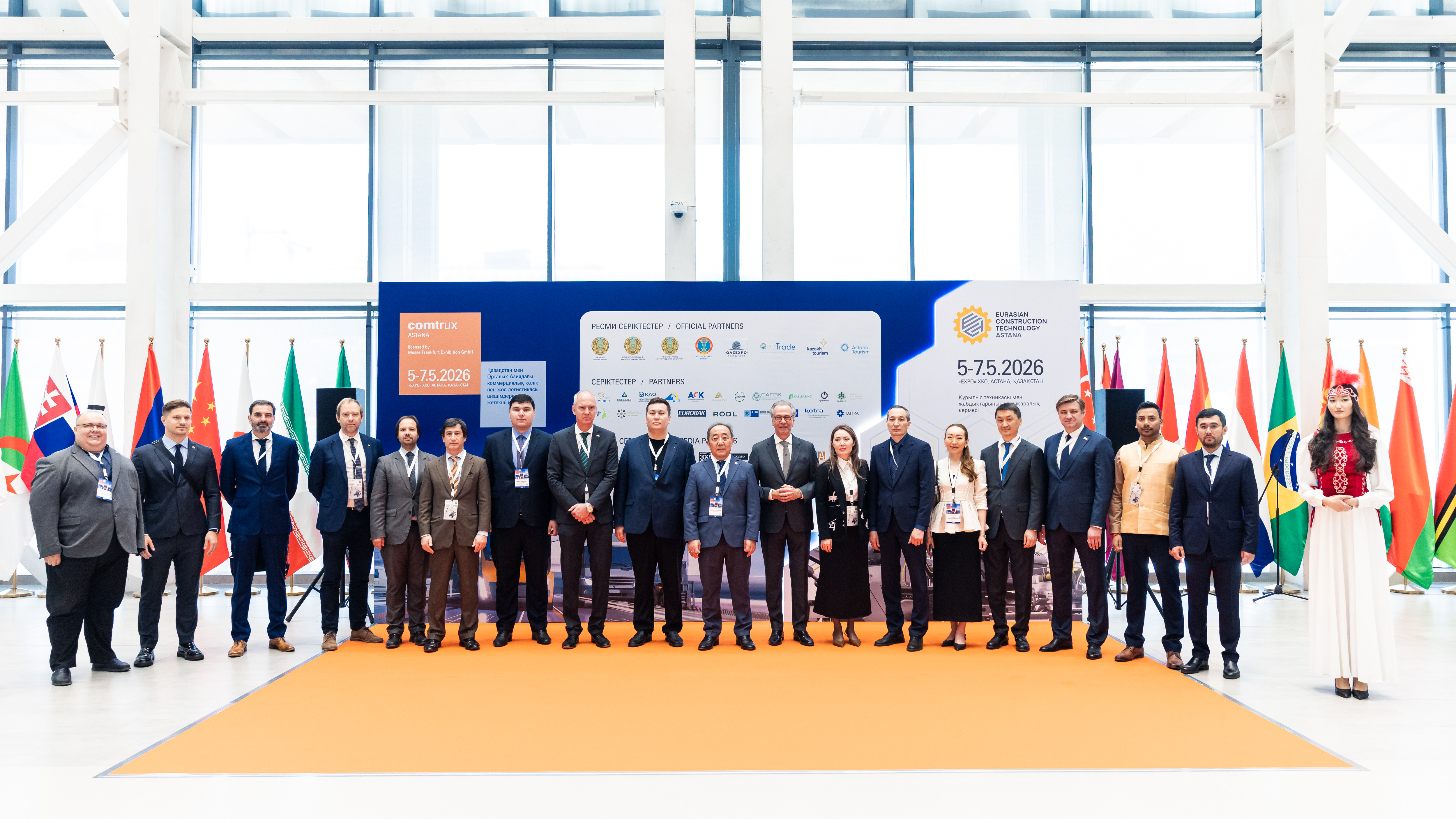 В Астане состоялось открытие международных выставок Comtrux Astana 2026 и Eurasian Construction Technology Astana 2026