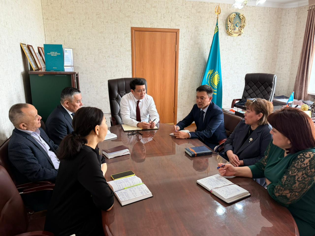 Еңбекті қорғау және қауіпсіздік техникасы факультетін ашу мәселелерін талқылау жөніндегі кездесу