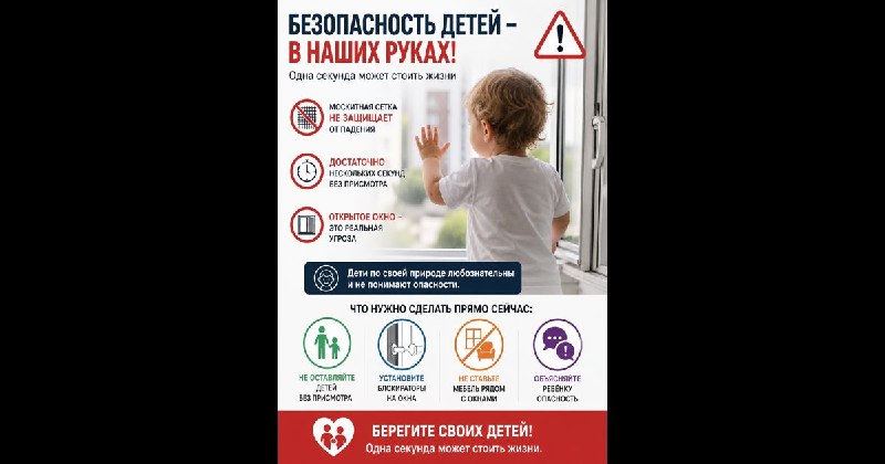 Балалардың көпқабатты үйлердің терезелерінен құлау жағдайларының саны артып келеді