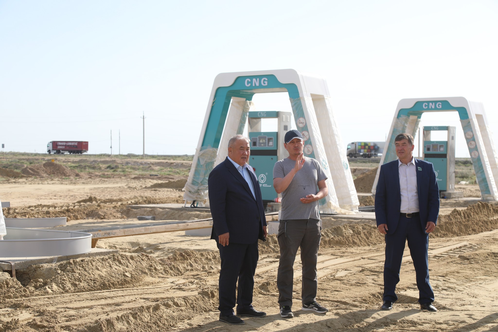 Ауданда газ құю бекеті қарқынды қолға алынуда