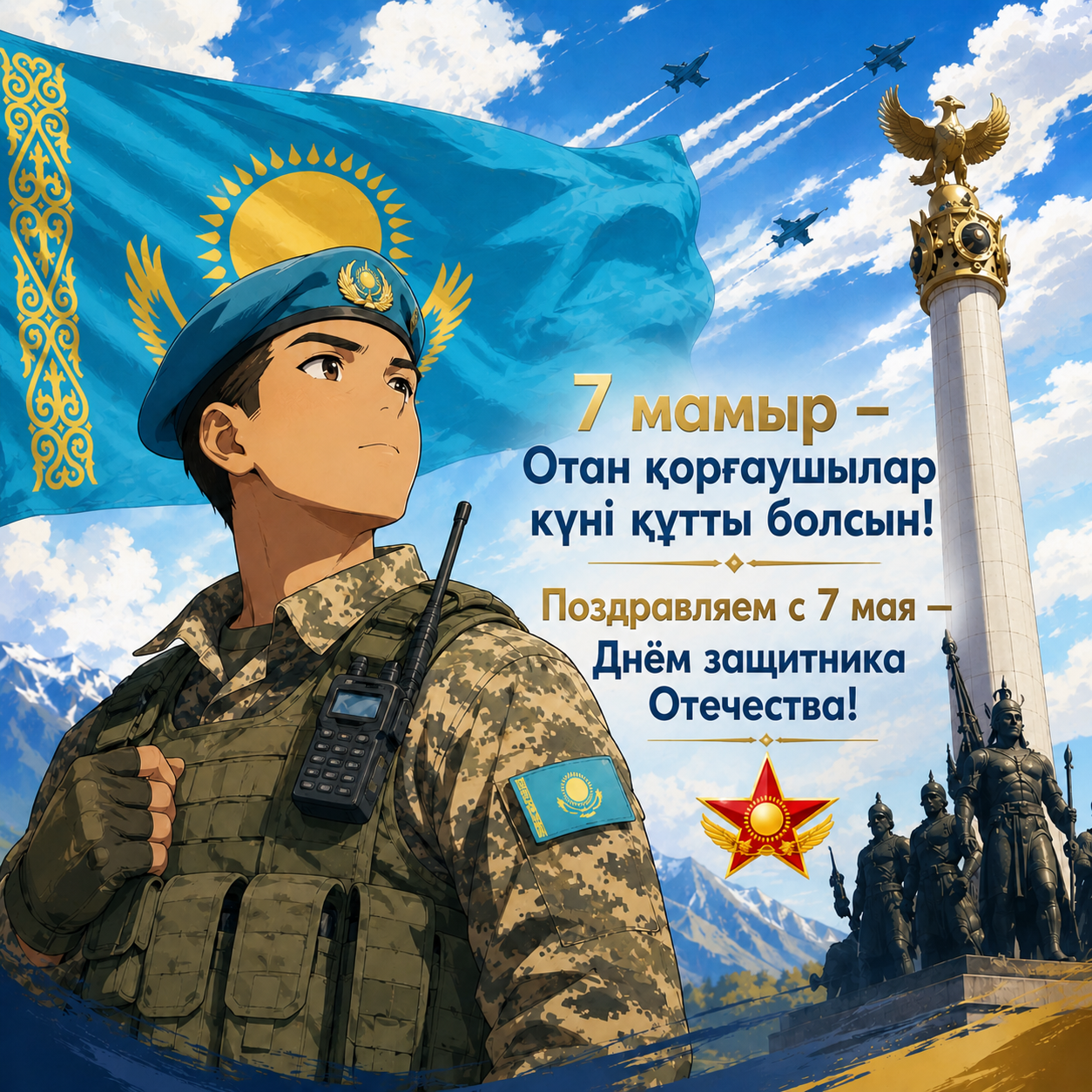 7 мамыр - Отан қорғаушылар күні!