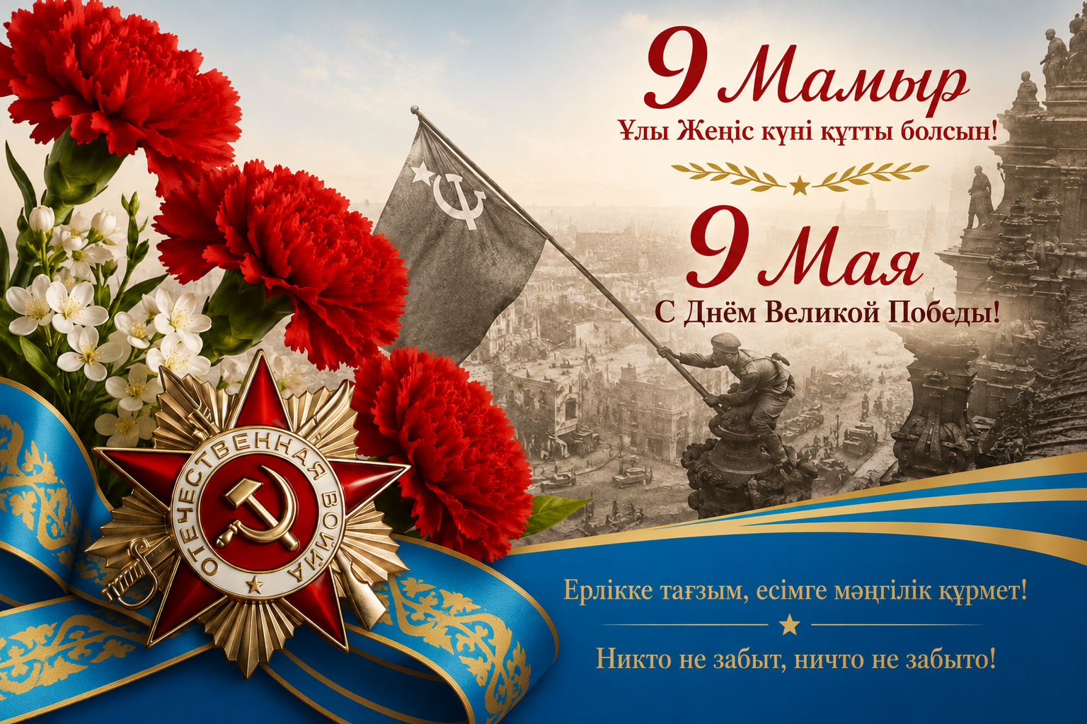 9 мамыр - Ұлы Жеңіс күні!