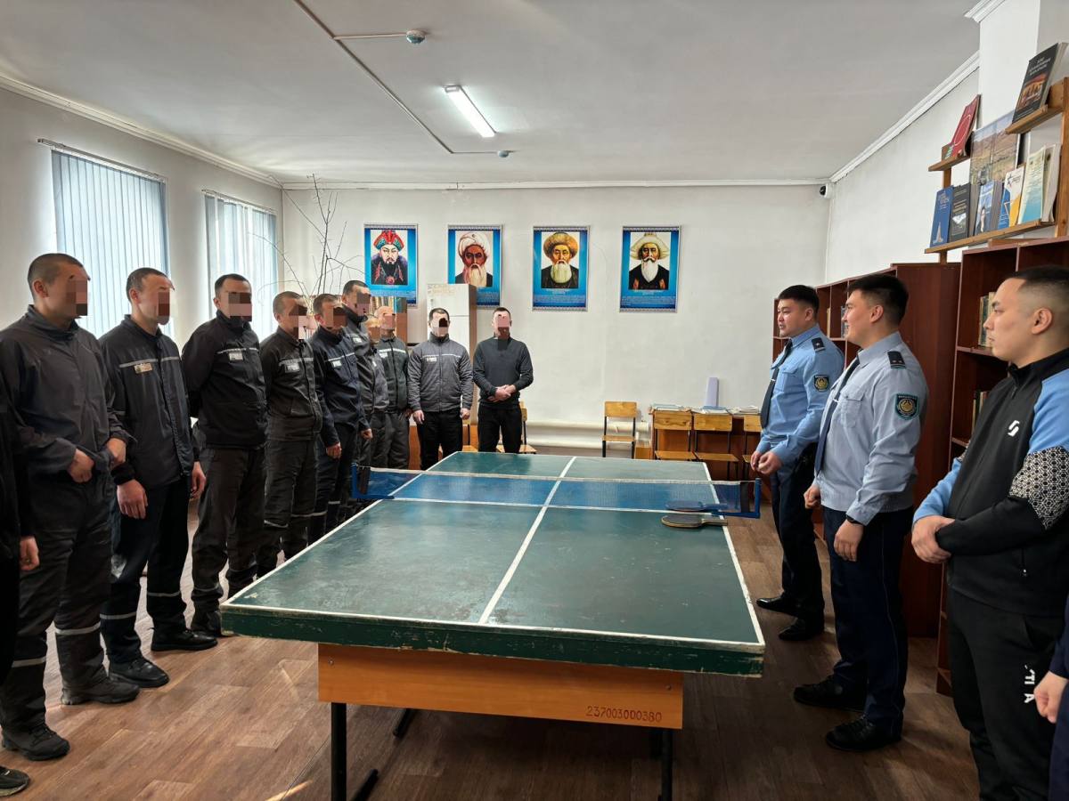 Абай облысы бойынша ҚАЖ максималды қауіпсіздік мекемесінде үстел теннисінен турнир өтті.