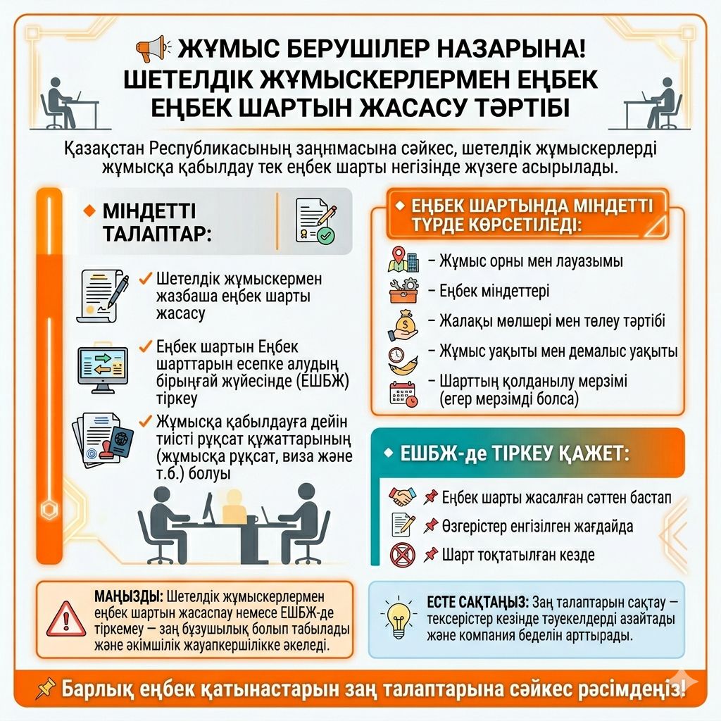 📢 ШЕТЕЛДІК ҚЫЗМЕТКЕРДІ ҚАЛАЙ РЕСІМДЕЙМІЗ?
