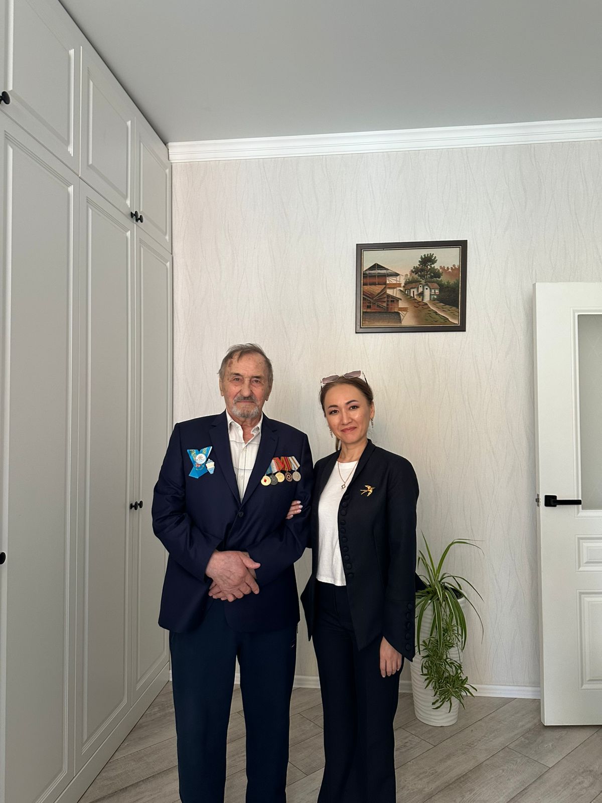 Мемлекеттік мүлік және жекешелендіру комитетнің ұжымы Ұлы Отан соғысы жылдарындағы тыл ардагерлерін құттықтады