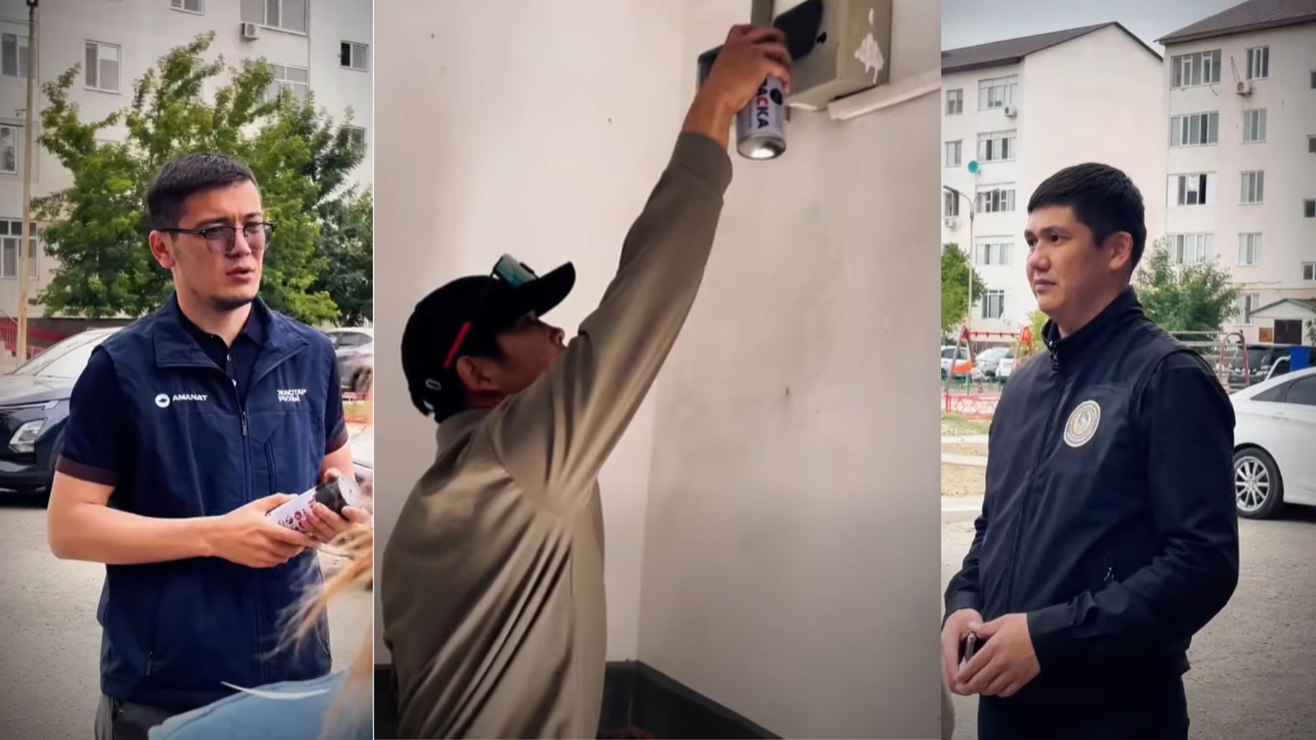Атырауда есірткіге қарсы айлық аясында заңсыз граффити жазулары жойылды
