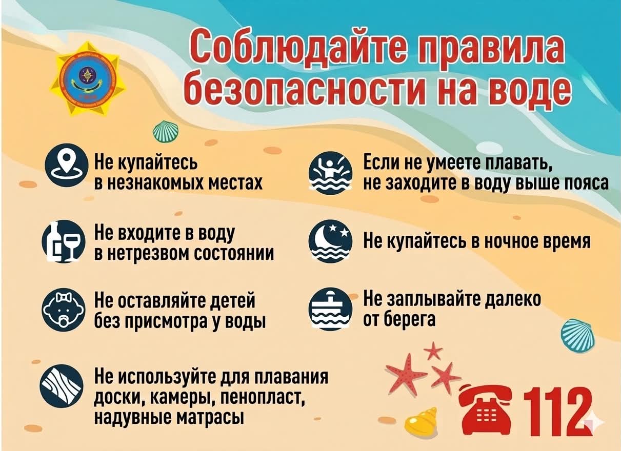 МЧС призывает граждан соблюдать правила безопасности на воде